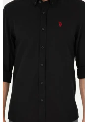U.S. Polo Assn. Men's Black Long Sleeve Shirt - Basic Model50288629-vr046