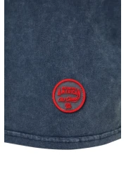  Collection Indigo Oversize T-Shirt 100% Cotton Faded Effect Premiumtmnss23Ts00153