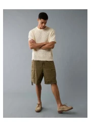 American Eagle تي شيرت Ae مفتوح من الصوف المحبوك