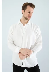 YXC Oversize Long Sleeve Easy Ironing Sweat Absorbing Breathable Double Face Four Seasons Casual Cut Men's Shirt