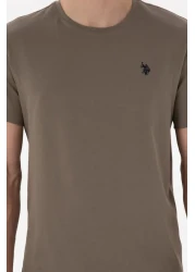 U.S. Polo Assn. Men's Regular Fit Crew Neck Mink Basic T-Shirt 50298035 -Vr052