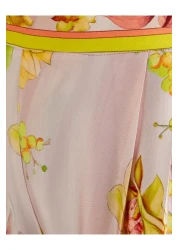 Koton X Tuba Unsal - Satin Floral Wide Leg Pants