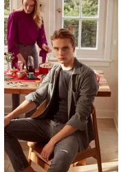  Collection بلوزة منسوجة من الساتان - لون برقوقي، تفاصيل ربطة عنق TOFAW19FG0082