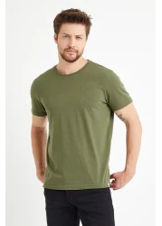 Polo State مجموعة من 5 قمصان رجالية باللون الأسود والأبيض والأنثراسيت والنيبوش والكاكي