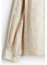 H&M Regular Fit Satin Shirt