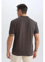 Defacto تي شيرت بولو بأكمام قصيرة وقصة عادية B6382AX25SP