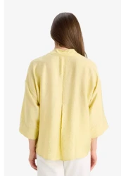 Defacto قميص بأكمام طويلة وقصة عادية F6112AX25SM