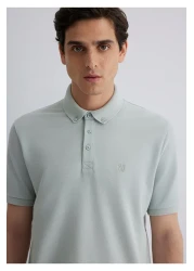 Mavi تي شيرت بولو أخضر بقصة ضيقة / مقاس نحيف 063247-70148