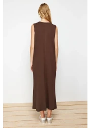  Modest 2-Pack Brown and Beige 100% Cotton Knitted Dress - TCTAW22UK0110