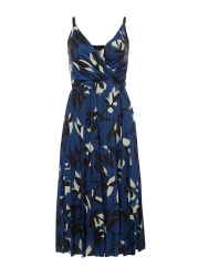  Collection Colorful Floral Print Pleated Midi Dress - Adjustable Strap TWOSS20EL2729