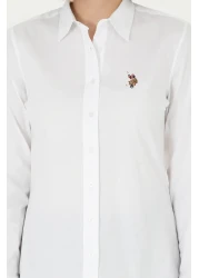 U.S. Polo Assn. Women's White Long Sleeve Basic Shirt 50295710 -Vr013