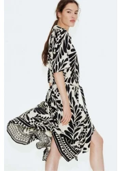 H&M Tie-belt Shirt Dress