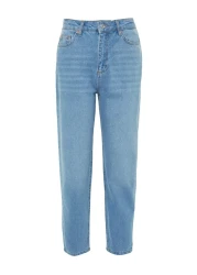  Collection Light Blue High Waist Mom Jeans TWOSS23JE00067