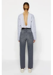  Collection Gray High Waist Mom Jeans TWOAW24JE00076