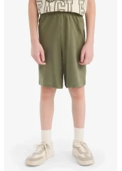 Defacto Boys' 2-Piece Set Printed Short Sleeve T-Shirt Shorts E8826A825Hs