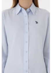 U.S. Polo Assn. Women's Light Blue Long Sleeve Basic Shirt 50297002 -Vr003