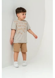 Titimixkids طقم تي شيرت صيفي قصير للأولاد مكون من قطعتين