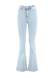  Collection Light Blue More Sustainable High Waist Flare Jeans Twoss23Je00063