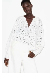 H&M Broderie anglaise blouse