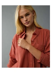 American Eagle قميص Ae Perfect بأزرار