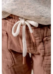 bombe طقم مريح بغطاء للرأس من قطن المنك للأطفال الرضع مكون من 3 قطع، طقم علوي وسفلي عصري