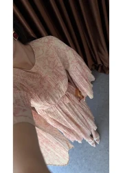 HAZELANNA فستان طويل بحزام بألوان الباستيل