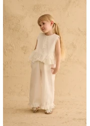 Fahhar Kids بدلة قطنية مع فلانيل على الجوانب إكرو