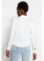  Collection إكرو - قميص منسوج بقصة ضيقة/مجهزة TWOSS23GO00177