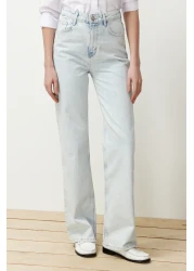  Collection Ice Blue High Waist Wide Leg Jeans TWOSS23JE00068