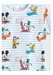 LC Waikiki Minnie Mouse Printed Baby Boy T-Shirt and Shorts 2-Piece