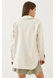 Bianco Lucci Women's Embroidery Detailed Stitched Shirt 60351009