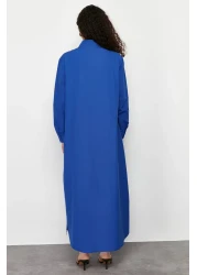  Modest فستان قميص منسوج بأزرار من Saks TCTSS24EB00137
