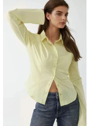 Hiccup قميص بأكمام طويلة وقصة ضيقة