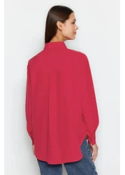  Collection Pomegranate Flower Loose Fit Woven Shirt Twoaw20Go0107