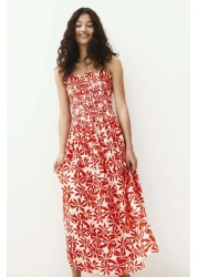 H&M Smocked-bodice Strappy Dress