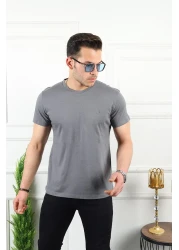 Kozik Men's Black-Grey-White Standard Fit Crew Neck 100% Cotton Non-Shrink 3-Piece Men's T-Shirt Pack