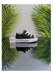 elma bebe Comfortable Fit Girl Boy Baby Unisex Baby Kids Short Lace-Up Linen Canvas Sneaker Sports Shoes