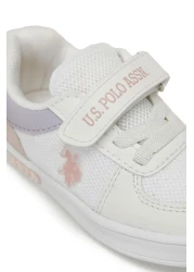 U.S. Polo Assn. حذاء رياضي للفتيات باللون الأبيض من Carren 5fx A 101952592