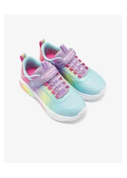 Skechers Purple Light Rainbow Cruisers Sports Shoes for Big Girls 303721 L