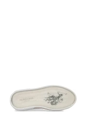 U.S. Polo Assn. حذاء رياضي PENELOPE JR 5FX للأولاد باللون الأبيض