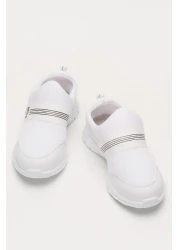 Liger Unisex Elastic Lightweight Airfle Children's Sports Shoes White