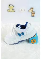 Moda Lime Unisex Children's Sports Shoes Kuromi Special Design Lace-Up and Velcro Sneakers