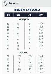Sornon حذاء رياضي مريح للأطفال - حذاء رياضي مريح بشريط فيلكرو ونعل مرن