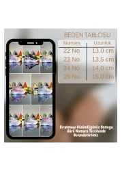 elma bebe Anatomical Memory Foam Sole Girl's Sneaker, Lightweight, Comfortable and Soft Sports Shoes