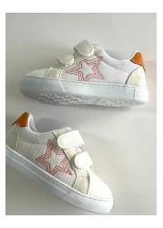 Merli&Rose حذاء رياضي للأطفال من Star Summer للجنسين، مزود بشريط فيلكرو، ونعل خفيف الوزن وجيد التهوية