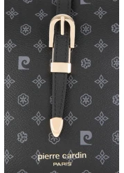 Pierre Cardin Black Monogram Women's Shoulder Bag 05Pc24K24104