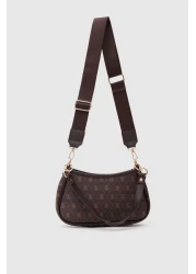 Shule Bags Farme Monogram Brown Baguette and Crossbody Bag