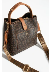 Just Polo JP حقائب كتف نسائية أصلية من Just Polo مناسبة للاستخدام اليومي متوسطة الحجم وكبيرة الحجم بحزام عريض