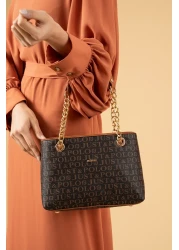 Just Polo حقيبة نسائية بني - موديل Jpm2181