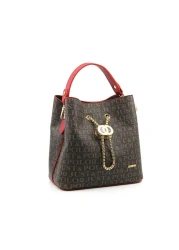 Just Polo Women's Hand And Shoulder Bag Jpm2065 Brown Red